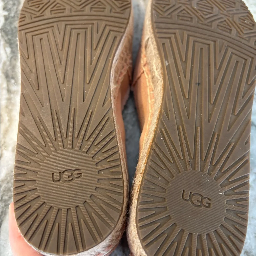 Ugg Hedi Perforated Flat Espadrille Peach color Size 8